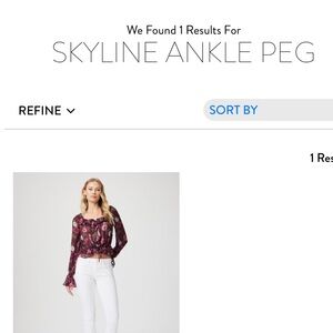 Paige Premium Denim Skyline Ankle Peg 31 White. Excellent condition